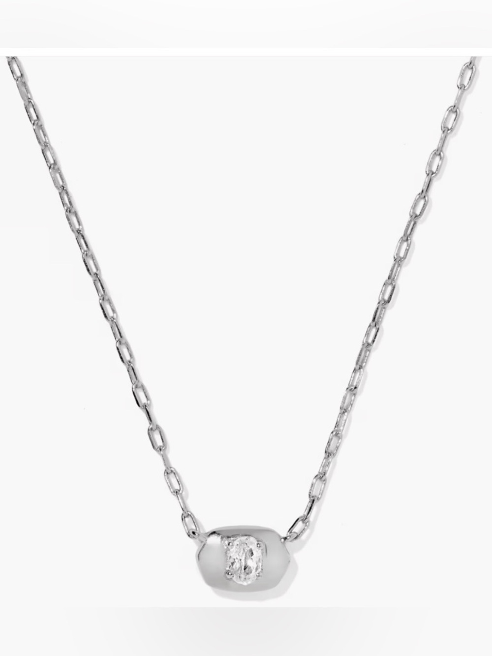 Kendra Scott Bria Silver Short Pendant Necklace